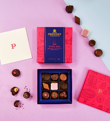 Prestat Chocolates London | Royal Warrant Holders since 1972. Discover our Jewel Box, inspired by Queen Victoria's refillable chocolate box.