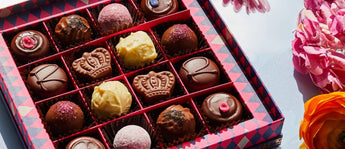 Box of assorted chocolates.