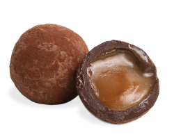 Chocolate caramel truffles.