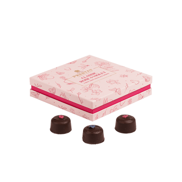 box chocolates floral design By Prestat Chocolates