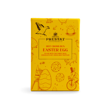 yellow box prestat hot cross By Prestat Chocolates