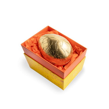 golden chocolate egg box By Prestat Chocolates