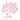 Pixelated pink tree.