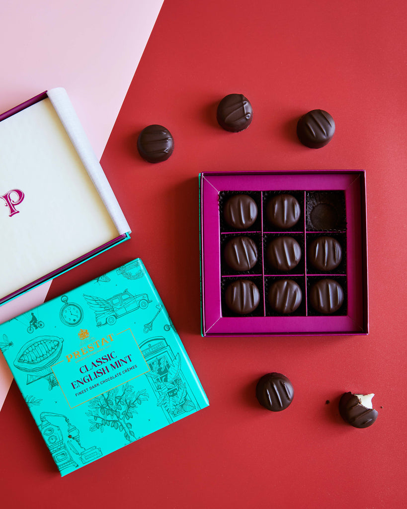 Prestat Chocolates London | Vegan friendly selection of chocolates, truffles, and delicious wafer thins chocolates for the most delicate palates.