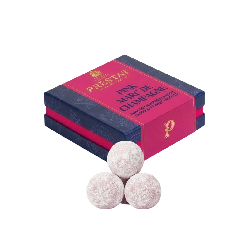 Pink Marc de Champagne Truffles - 4pc Box
