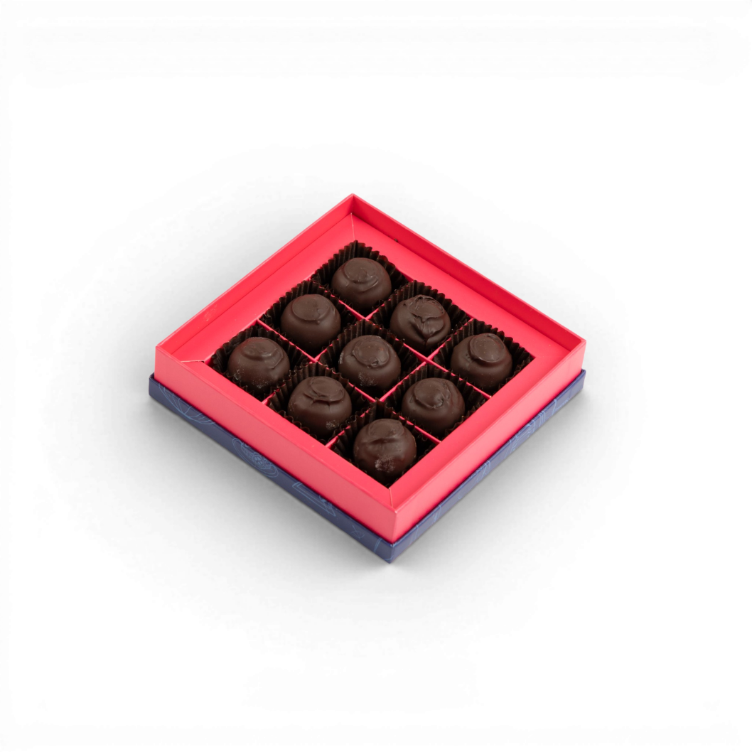 Dark Chocolate Ganache Truffles - 9 Piece