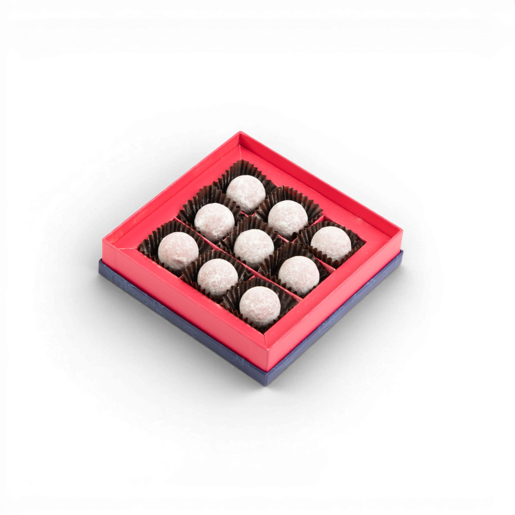 Pink Marc De Champange Truffles - 9 Piece