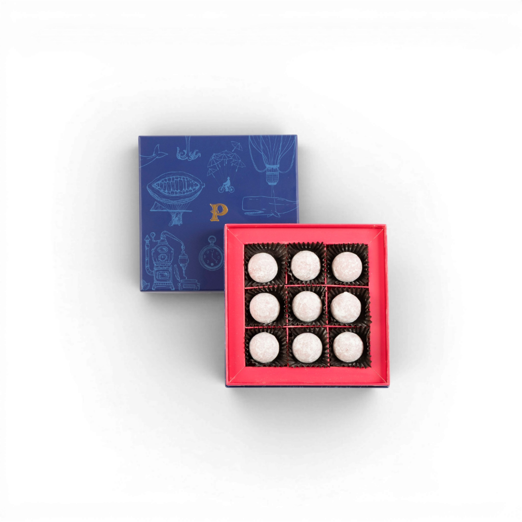 Pink Marc De Champange Truffles - 9 Piece