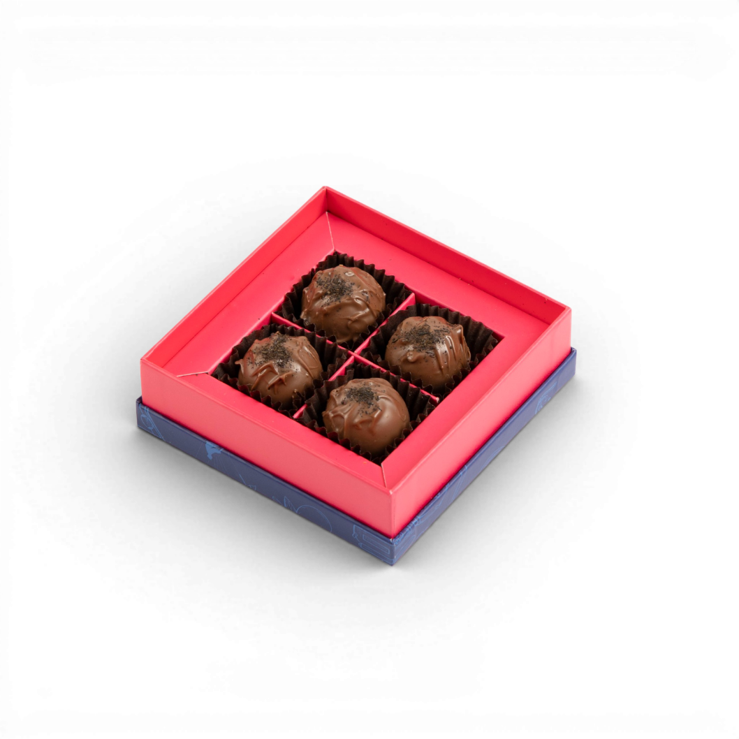 Earl Grey & Milk Chocolate Truffles - 4 Piece