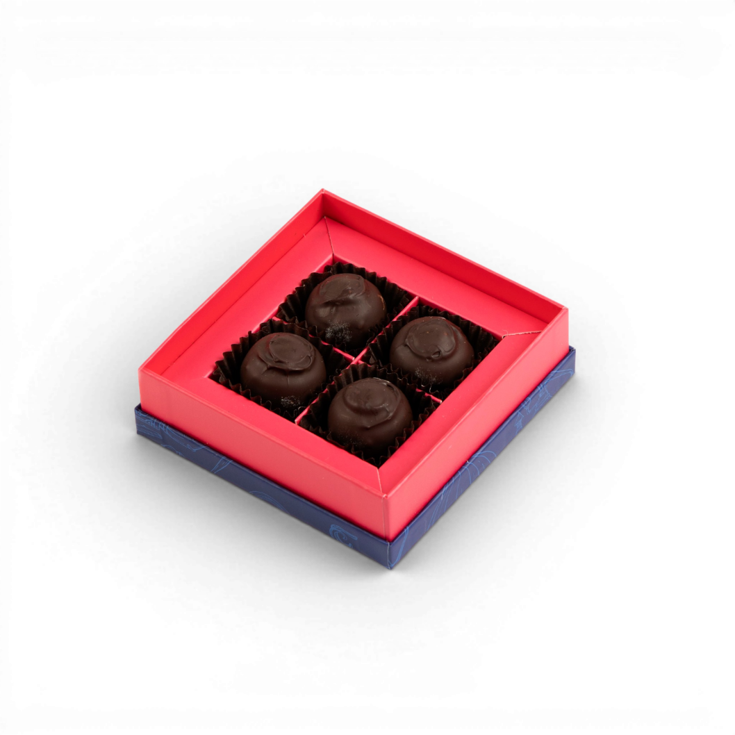 Dark Chocolate Ganache Truffles - 4 Piece