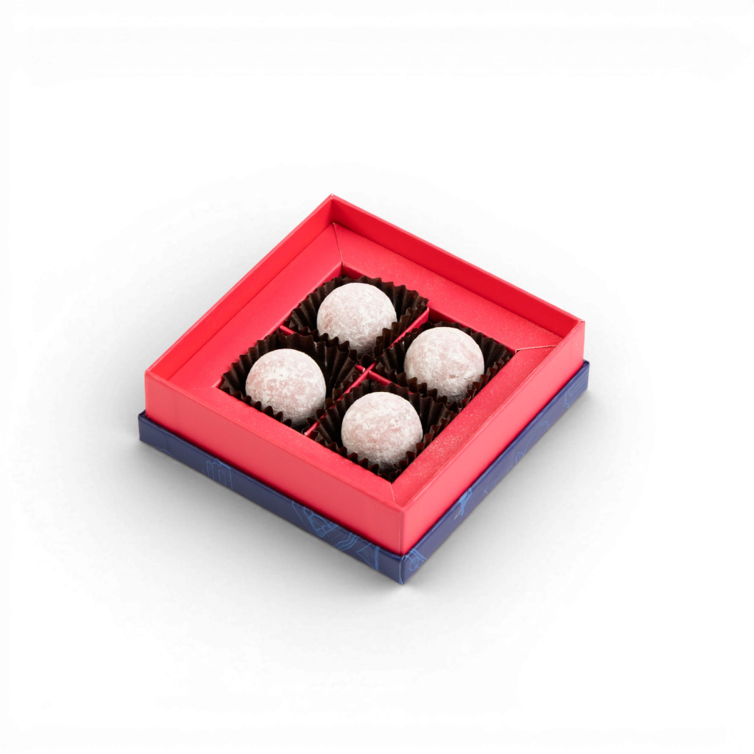Pink Marc De Champagne Truffles - 4 Piece