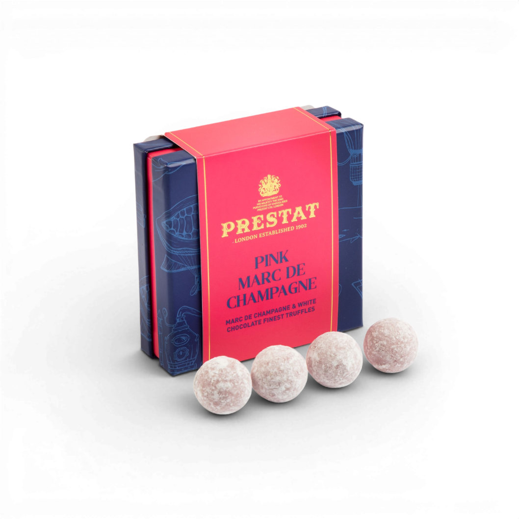 Pink Marc De Champagne Truffles - 4 Piece