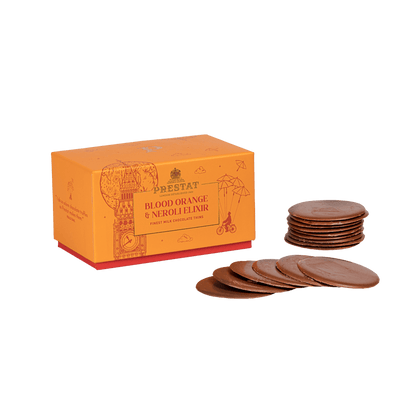 chocolate thins in a gift box