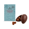 dark sea salt easter egg with mini truffles inside and gift box