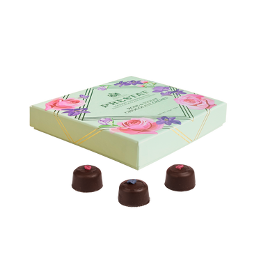 Rose & Violet Dark Chocolate Cremes - Limited Edition Box