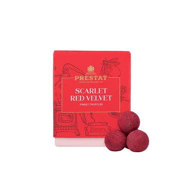 Scarlet Red Velvet Truffle Cube - Prestat Chocolates