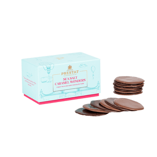 Sea Salt Caramel Wonders | Dark and Milk Chocolate Thins - Prestat Chocolates