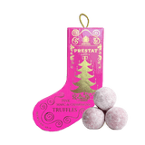 Stocking Bauble Pink - Marc Champagne Chocolate Truffles - Prestat Chocolates