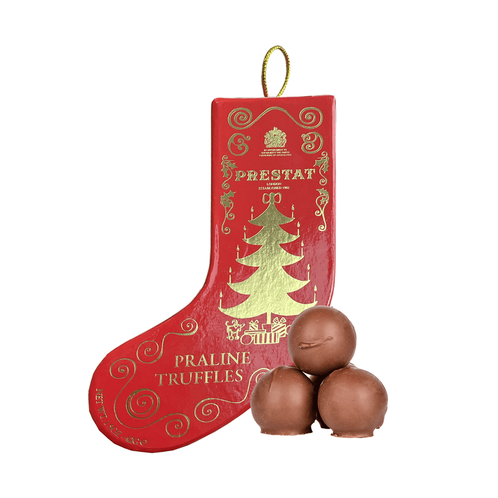 Stocking Bauble Red - Praline Chocolate Truffles - Prestat Chocolates