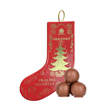 Stocking Bauble Red - Praline Chocolate Truffles - Prestat Chocolates