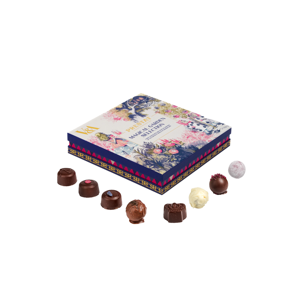 Alice in Wonderland Chocolate | Prestat Finest Chocolates | Royal Warrant Chocolates | Summer Chocolates Selection | Chocolate Gift Box delivered | Limited edition chocolate gift box