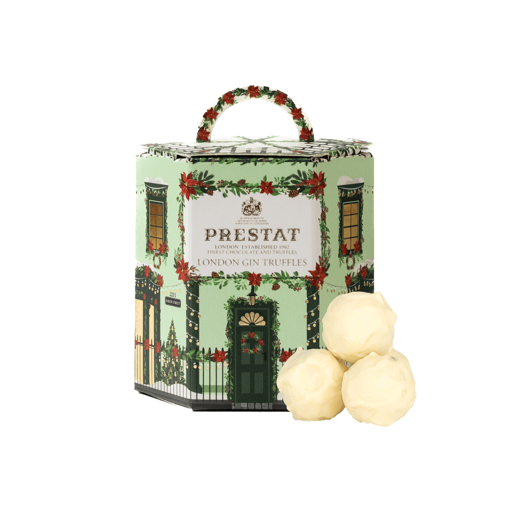 Festive Christmas House - London Gin Truffles - Prestat Chocolates