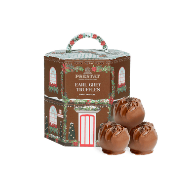 Festive Christmas House - Earl Grey Truffles - Prestat Chocolates