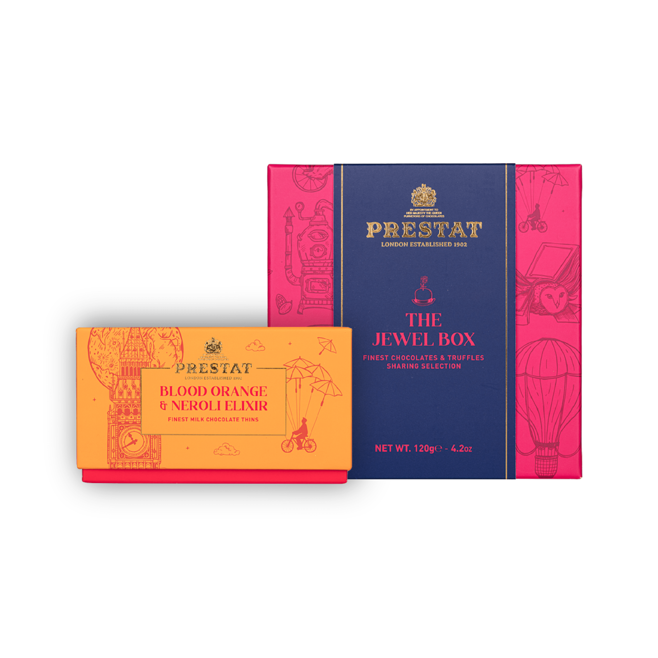 two boxes prestat chocolates By Prestat Chocolates