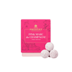 pink champagne chocolate truffles By Prestat Chocolates