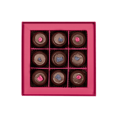 box assorted chocolate truffles By Prestat Chocolates