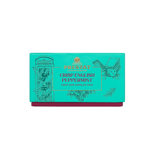 box crisp english peppermint chocolate By Prestat Chocolates