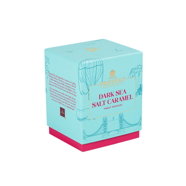 dark sea salt caramel truffle By Prestat Chocolates