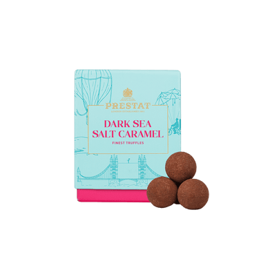 box dark sea salt caramel By Prestat Chocolates