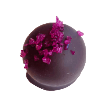 chocolate truffle pink sprinkles By Prestat Chocolates