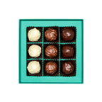 box assorted chocolate truffles By Prestat Chocolates