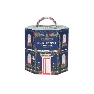 dark sea salt caramel truffle By Prestat Chocolates