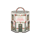 hexagonal box christmas-themed house design By Prestat Chocolates