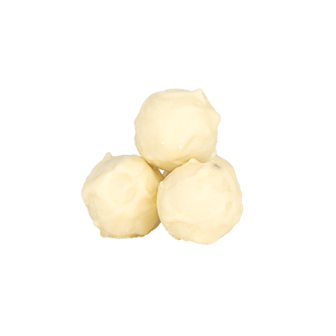 three white balls By Prestat Chocolates