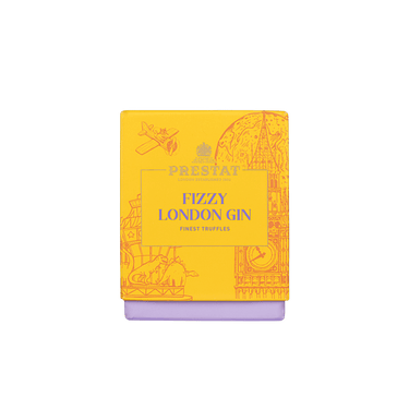 yellow box truffles By Prestat Chocolates