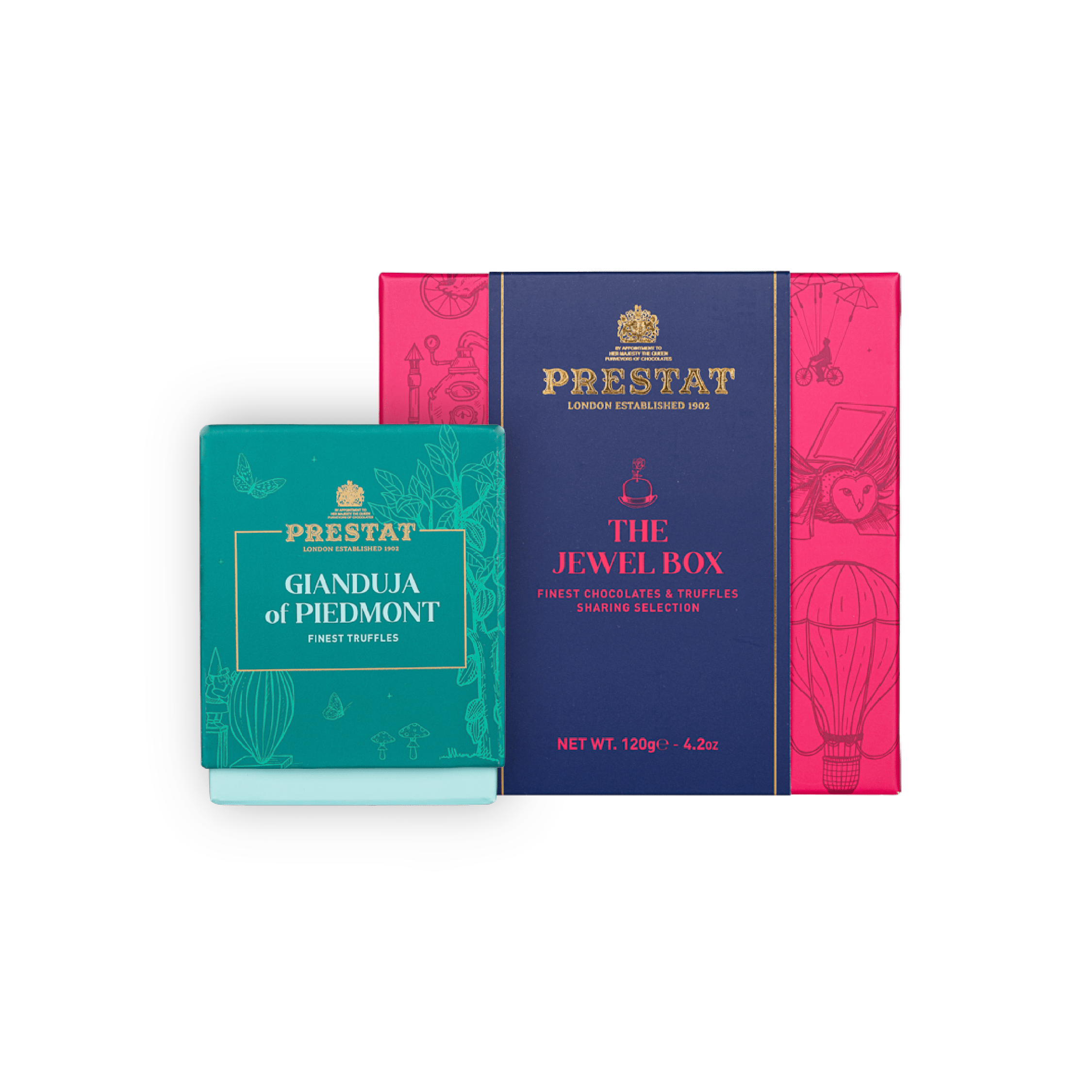 two boxes prestat chocolates By Prestat Chocolates