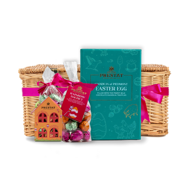 easter chocolate gift basket By Prestat Chocolates