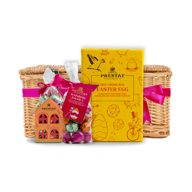 easter chocolate gift basket By Prestat Chocolates