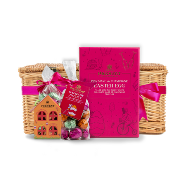 easter chocolate gift basket By Prestat Chocolates