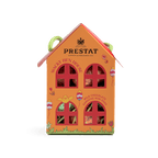 orange house-shaped chocolate egg box By Prestat Chocolates