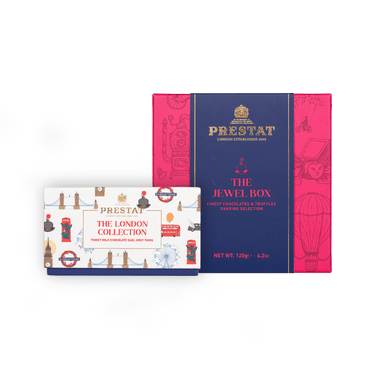 two boxes prestat chocolates By Prestat Chocolates