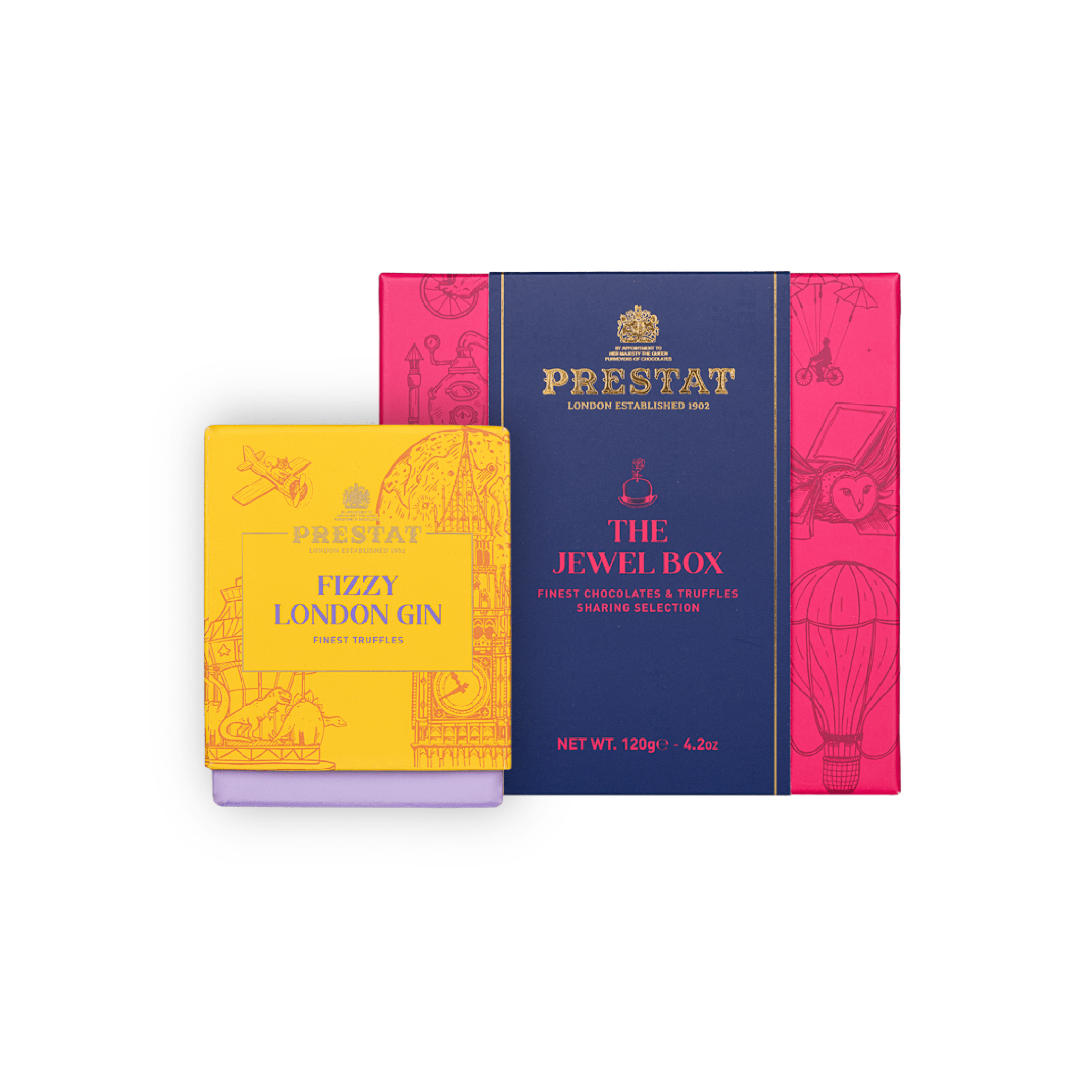 two boxes prestat chocolates By Prestat Chocolates