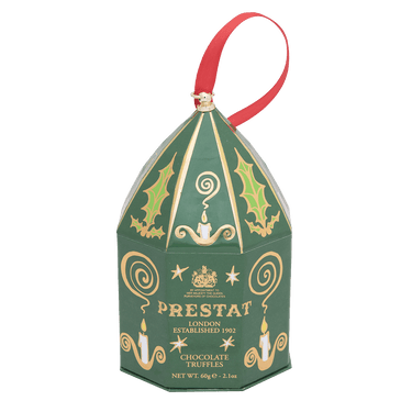 green prestat chocolate truffles ornament By Prestat Chocolates