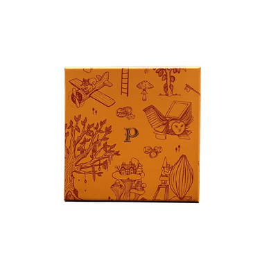 square box whimsical illustrations By Prestat Chocolates
