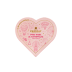 heart-shaped box pink champagne truffles By Prestat Chocolates