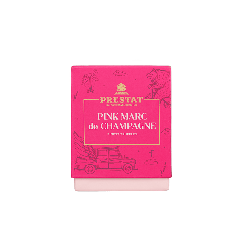 pink box truffles By Prestat Chocolates